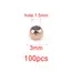 20-100pcs 3 4 5 6 8mm Stainless Steel Spacer Beads Round Ball Charm Loose Seed Beads for DIY Bracelets Jewelry Making Supplies