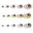 20-100pcs 3 4 5 6 8mm Stainless Steel Spacer Beads Round Ball Charm Loose Seed Beads for DIY Bracelets Jewelry Making Supplies