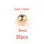 20-100pcs 3 4 5 6 8mm Stainless Steel Spacer Beads Round Ball Charm Loose Seed Beads for DIY Bracelets Jewelry Making Supplies