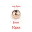 20-100pcs 3 4 5 6 8mm Stainless Steel Spacer Beads Round Ball Charm Loose Seed Beads for DIY Bracelets Jewelry Making Supplies