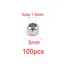 20-100pcs 3 4 5 6 8mm Stainless Steel Spacer Beads Round Ball Charm Loose Seed Beads for DIY Bracelets Jewelry Making Supplies