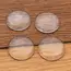 Round Flat Back Clear Glass Cabochon for DIY Jewelry Making 6mm 8mm 10mm 12mm 14mm 16mm 18mm 20mm 25mm 30mm 35mm