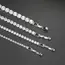 Silver Color 2.5/3/4/5mm Zircon Tennis Bracelet For Women Men Dazzling Crystal Hand Chain Wedding Gift Punk Fashion Jewelry