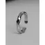 Mobius Wave Ring Silver Color Alloy Open Ring For Women Simple Retro Men Jewelry Trend Accessories