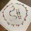 Brand 18K Gold Plated New Luxury Colourful Crystal Zircon Necklace For Women Fashion Party Jewelry Accessories Ladies Jewellery