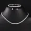 ZAKOL Gorgeous Buling AAA Clear Round Cubic Zirconia Wedding Bridal Necklace Earrings Party Jewelry Set for Women