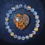 2/4pcs Natural Flame Stone Bracelet with Natural Raw Stone Accessories, UV Luminescent Rock, Handmade Elastic Bracelet