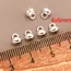 10pcs18K Copper Plated Genuine Gold Small Hole Smooth Sichuan Pepper Buckle DIY Bracelet, Necklace, Bead Jewelry Making Accessor