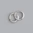 925 Sterling Silver Geometry Hoop Earrings for Women Fashion Silver Jewelry Gifts Trendy