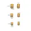 100pcs Stainless Steel Crimp Tube Beads Spacer End Stopper Cap For DIY Earring Necklace Pendant Jewelry Making Supplies Material