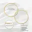 Stainless Steel Big Circle Hoop Earrings for Women,Gold Plated Hypoallergenic Non Tarnish  25mm-70mm Loop Jewelry