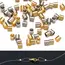 100pcs Stainless Steel Crimp Tube Beads Spacer End Stopper Cap For DIY Earring Necklace Pendant Jewelry Making Supplies Material