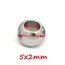 100pcs 2 Mm-12 mm Stainless Steel Beads European Ball Metal Big Hole Spacer Beads for Jewelry Making DIY Bracelet Necklace