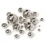 100pcs 2 Mm-12 mm Stainless Steel Beads European Ball Metal Big Hole Spacer Beads for Jewelry Making DIY Bracelet Necklace