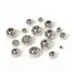 100pcs 2 Mm-12 mm Stainless Steel Beads European Ball Metal Big Hole Spacer Beads for Jewelry Making DIY Bracelet Necklace