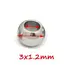 100pcs 2 Mm-12 mm Stainless Steel Beads European Ball Metal Big Hole Spacer Beads for Jewelry Making DIY Bracelet Necklace