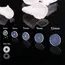 50pcs Clear Piercing Disc Pad Stabilizer Silicone Earrings Back Stopper Earlobe Support Patches for Piercing Bump Hypoallergenic