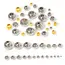 100pcs 2 Mm-12 mm Stainless Steel Beads European Ball Metal Big Hole Spacer Beads for Jewelry Making DIY Bracelet Necklace