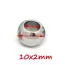 100pcs 2 Mm-12 mm Stainless Steel Beads European Ball Metal Big Hole Spacer Beads for Jewelry Making DIY Bracelet Necklace