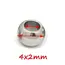 100pcs 2 Mm-12 mm Stainless Steel Beads European Ball Metal Big Hole Spacer Beads for Jewelry Making DIY Bracelet Necklace