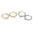 10pcs Stainless Steel Gold Color Plated Huggie Earrings Hooks with Loop Ear Post Jump Ring for DIY Jewelry Making Findings