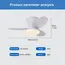 Nordic Fan Lights, Bedrooms, Study Rooms, Dining Rooms, Modern and Minimalist Ceiling Fan Lights, Children's Rooms, Commercial O