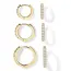 925 Sterling Silver Gold Plated Small Zirconia Huggie Hoop Earrings For Women Girls Gift Wedding Engagement Party Ear Buckle