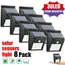 6/30 LED Solar Light PIR Motion Sensor Wall Light Outdoor Solar Lamp Waterproof Solar Powered Sunlight Street Lamp Garden Decor