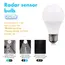 1pc Motion Sensor LED Bulb 6W 9W 12W 15W 18W 20W E27 Radar Sensor Light Lamp Lamparas 110V 220V For Home Stair Pathway
