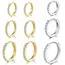 925 Sterling Silver Gold Plated Small Zirconia Huggie Hoop Earrings For Women Girls Gift Wedding Engagement Party Ear Buckle