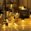 1PC 5M10LED/8M20LED Waterproof Solar LED Papaya Light String, With 8 Lighting Modes, Used for Parties, Camping, Path Decoration