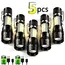 COB+XPE Mini Portable Flashlight Zoomable Small Torch USB Rechargeable Outdoor Camping Fishing Long Range Emergency Lantern