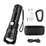 Tactical LED Flashlight 2000LM USB Rechargeable Waterproof Grade Zoom Torch Bright Portable Emergency Light for Camping Outdoor