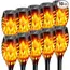 1/2/4/6/8/10Pcs Solar Flame Torch Lights Flickering Light Waterproof Garden Decoration Outdoor Lawn Path Yard Patio Floor Lamps