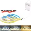 3AA Battery Box 5V COB Led Strip 8MM 320LEDs/M Warm Natural Cool White Flexible COB Strip Light for Bedroom Cabinet TV Backlight
