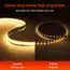 3AA Battery Box 5V COB Led Strip 8MM 320LEDs/M Warm Natural Cool White Flexible COB Strip Light for Bedroom Cabinet TV Backlight