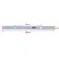 2PCS Freezer Light Bar LED Strip For RONGSHENG/ HISENSE Refrigerator LED Light E349766 MDDZ-162A 1629348 DC12V 2W
