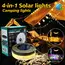 Solar Lights Outdoor Camping Light 10meter String Light Outdoor Tent Light RGB Atmosphere Light LED Flashlight with Hook ﻿