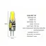 10PCS Dimmable Mini G4 LED COB Lamp  6W Bulb AC DC 12V 220V Candle Lights Replace 30W 40W Halogen for Chandelier Spotlight
