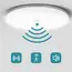 Motion Sensor PIR LED Ceiling Lamp 110V 220V Corridor Bedroom Toilet Light Human Body Induction