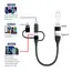 PD 65W 4 5 in 1 USB C Multi Fast Charging Cable Nylon Braided Sync Data Cord USB A/C to Type C/Micro For iPhone Samsung MacBook
