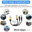 3-in-1 XT60 to Two DC5521 Connector Convert Cable,Male Female XT60 Extension Adapter Cord Charging Conversion Plug Power Cable