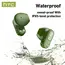 HTC NE51 Bluetooth Earphones TWS Mini EarBuds Sports Wireless Headphones Smart Noise Reduction Earbuds Green Black