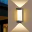 Led Wall Lamp Outdoor Indoor Waterproof Surface Mounted LED Up and Down Wall Light Porch Garden AC85-265V