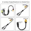 3-in-1 XT60 to Two DC5521 Connector Convert Cable,Male Female XT60 Extension Adapter Cord Charging Conversion Plug Power Cable