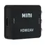 Grwibeou 1080P HDMI-compatible to RCA Converter AV/CVSB L/R Video Box HD 1920*1080 HDMI2AV Support NTSC PAL Output HDMI To AV