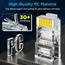 AMPCOM RJ45 Modular Plug in Canister Packaging Pass-Thru CAT6 Connector UTP 3μ 8P8C Crimp End for Ethernet Cable,100/50/30PCS