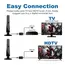 Indoor and Outdoor High-Definition Ground Wave Digital TV Antenna HDTV Antenna Supports DVB-T/T2, ISDB-T, DMB-T/H, ATSC