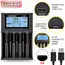LiitoKala Lii-M4 18650 Charger LCD Display Universal Smart Charger Test Capacity 26650 18650 21700 AA AAA Battery 4slot 5V 2A