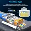AMPCOM RJ45 Modular Plug in Canister Packaging Pass-Thru CAT6 Connector UTP 3μ 8P8C Crimp End for Ethernet Cable,100/50/30PCS
